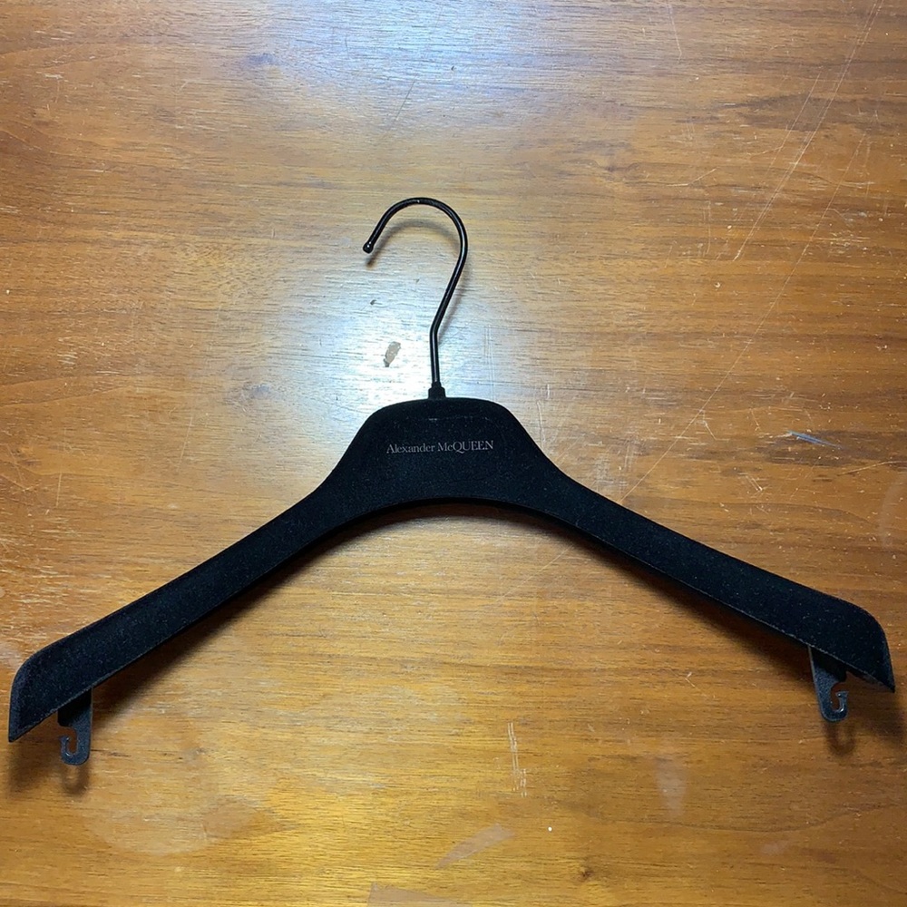 Alexander McQueen velvet hanger